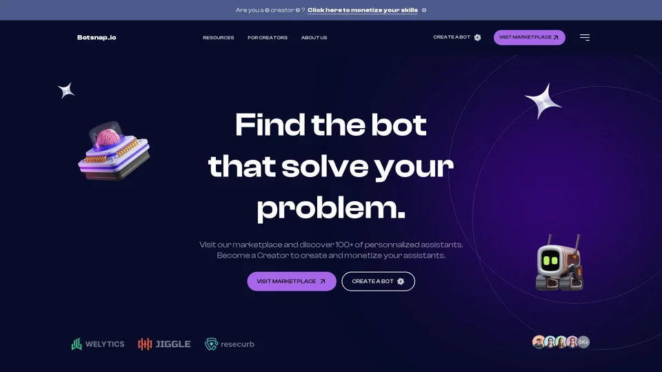 Botsnap.io : Find the best custom AI assistants | Unoficial GPT Store | Custom AI Assistant reviews