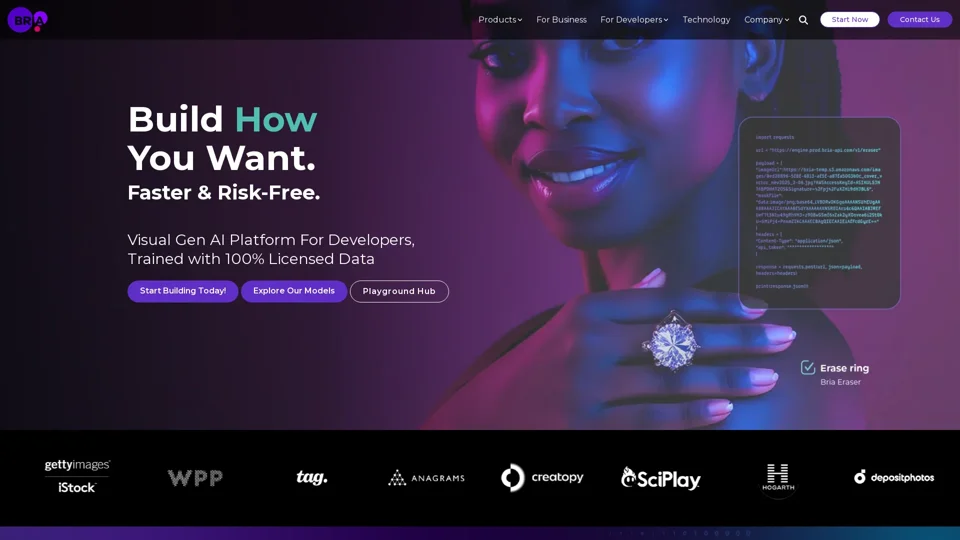 Bria.ai | Generate AI Images at Scale