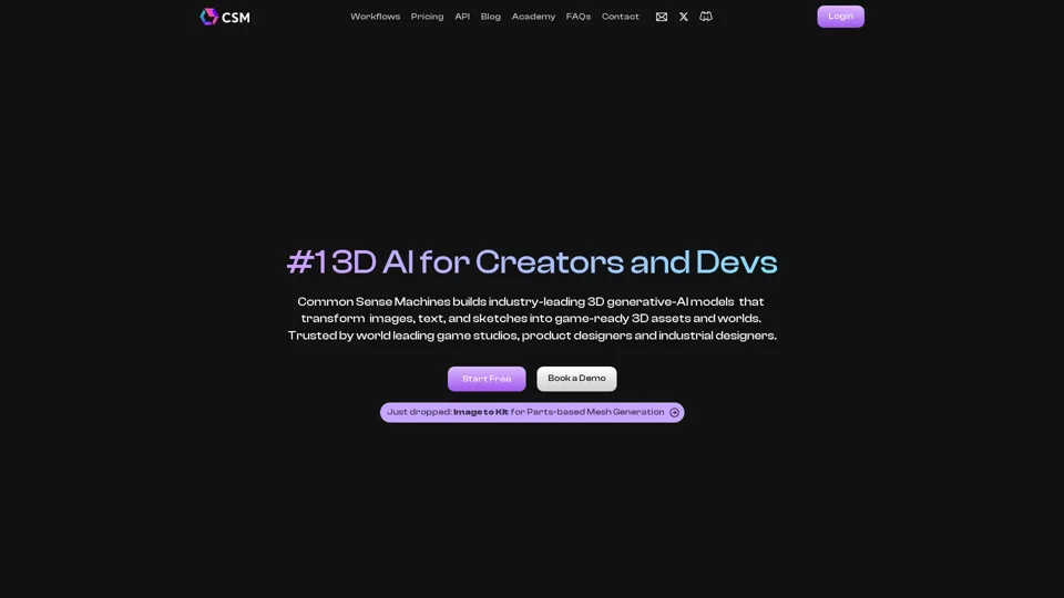 CSM — 3D AI with Common Sense