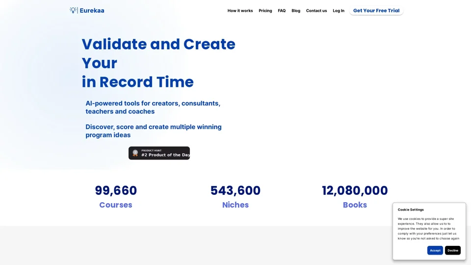Eurekaa | Validate and create course in record time