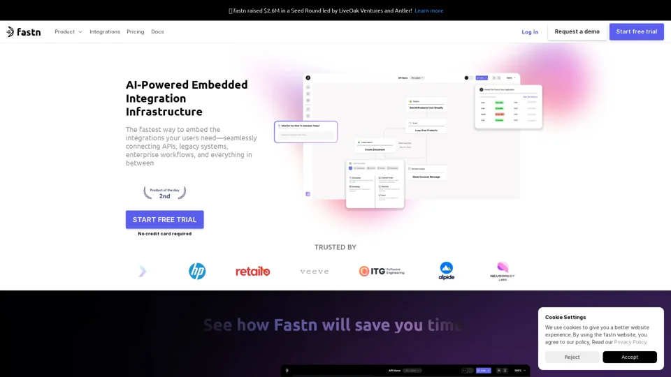 Embedded Orchestration Platform for SaaS | Fastn