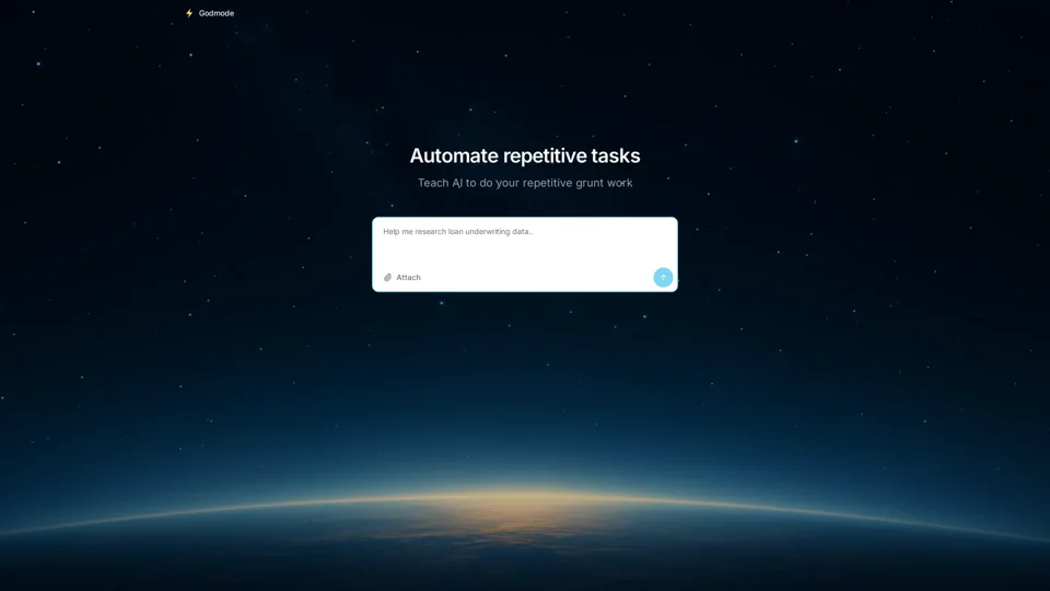 Godmode: The Web Platform for Autonomous AI Agents
