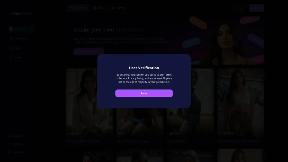 HeraHaven | AI Girlfriend App | Chat & Pictures
