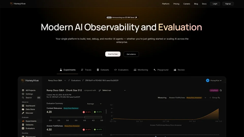 HoneyHive - AI Observability and Evaluation Platform