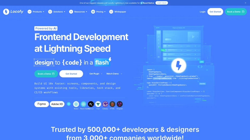 Locofy.ai - ship your products 10x faster — with low code