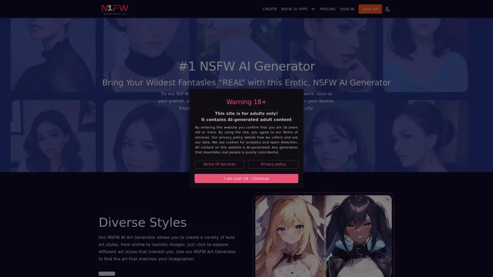 #1 NSFW AI Art Generator