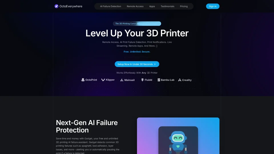 OctoEverywhere - Free Access To Your OctoPrint, Klipper, & Bambu Lab Printers Anywhere