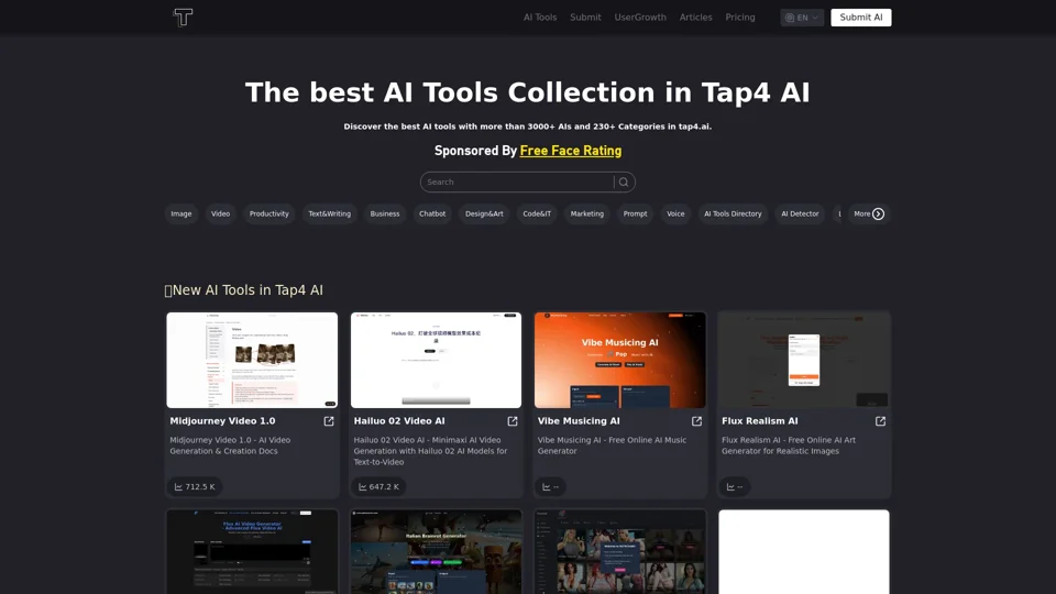 Tap4 AI Tools Directory - Discover the Best AI Tools & Services in One Place