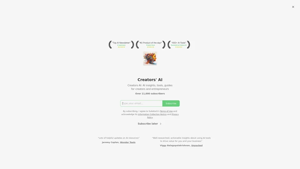 Creators' AI | Substack
