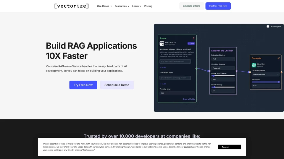 Vectorize – RAG-as-a-Service that just works