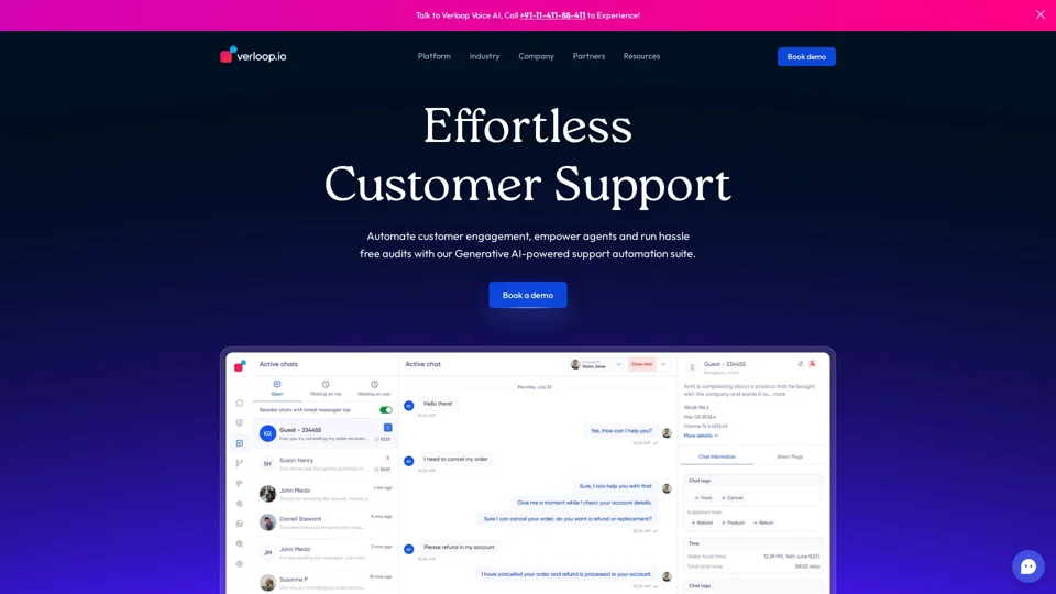 AI powered customer service automation solution