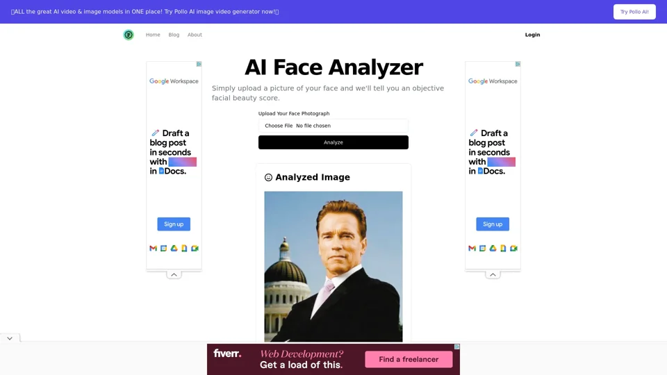 AI Face Analyzer-Beauty Score Calculator