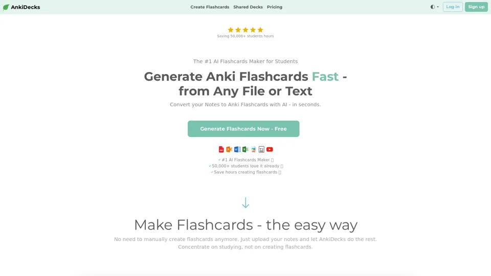 Anki Decks - Generate Flashcards Fast with AI