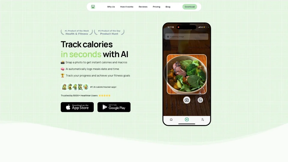 Calorieasy: Track calories in seconds with AI | AI Calorie Counter | Calorie Counter for food