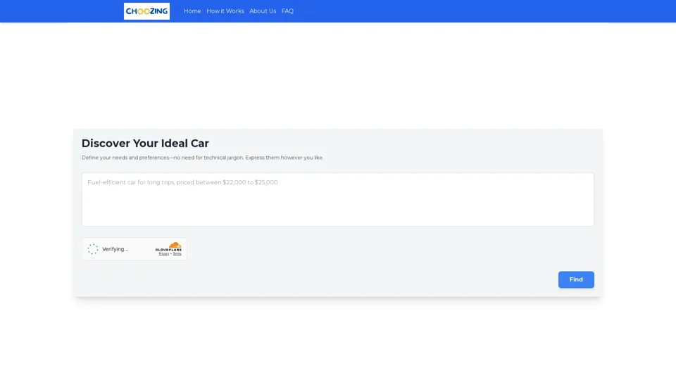 Choozing - Simplifying Car Selection Based on Your Needs and Budget