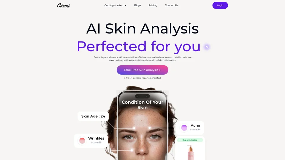 Cosmi Skin - Your AI-Powered Skincare Advisor