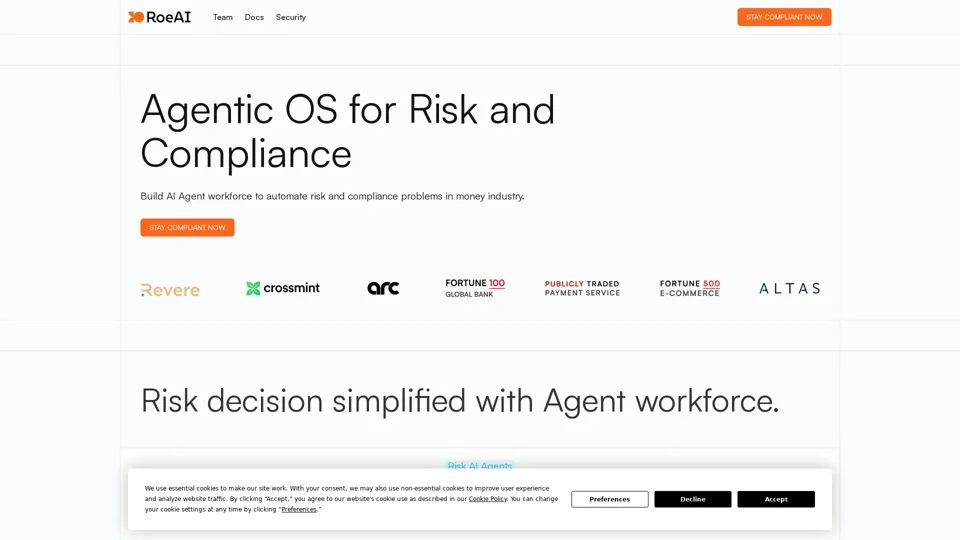 ROE AI - Agentic Risk Data Platform