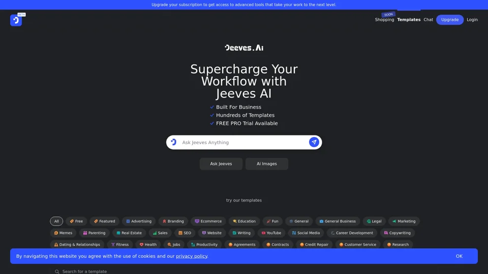 Jeeves.Ai - Your Ultimate Ai Chat Assistant Powered by GPT3 and GPT4