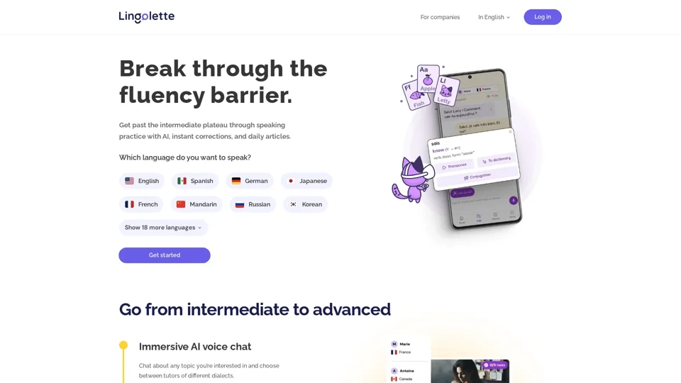 Lingolette — language teaching machine