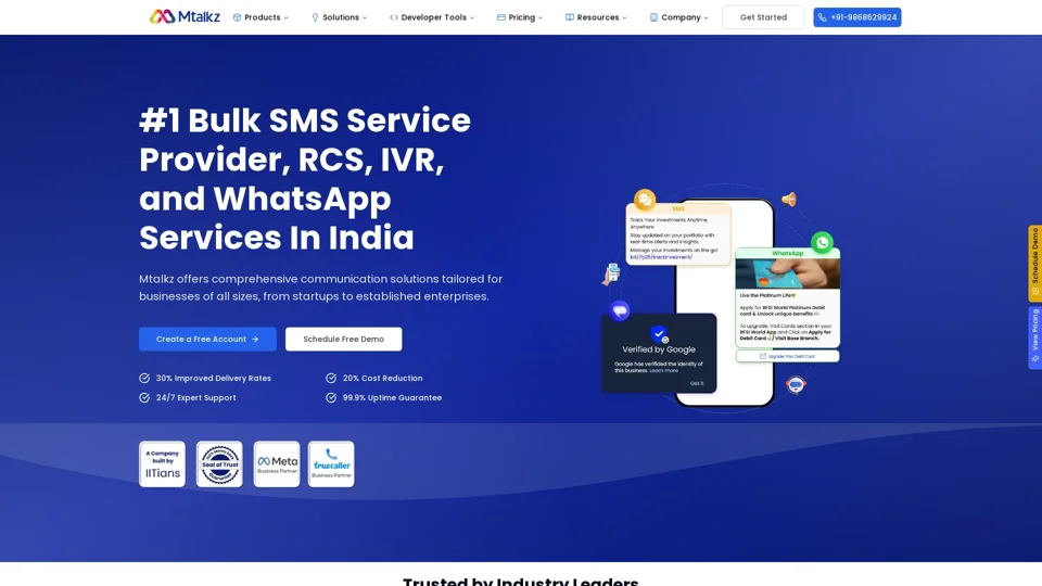 India's #1 Bulk SMS Service Provider | RCS and WhatsApp Services