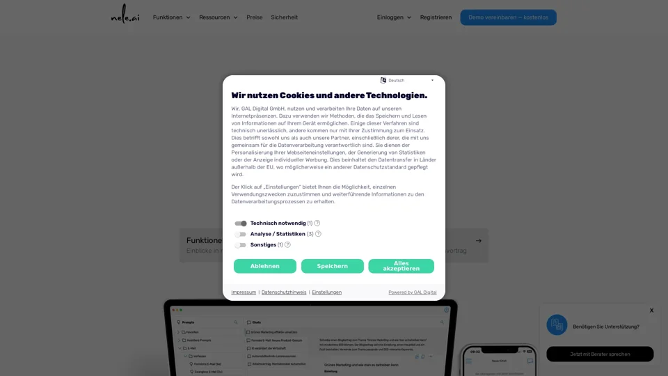 nele.ai - Sichere künstliche Intelligenz / KI für Unternehmen