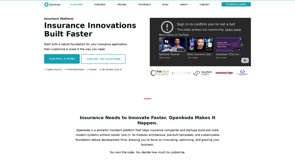 Build Insurance Applications Faster with Openkoda