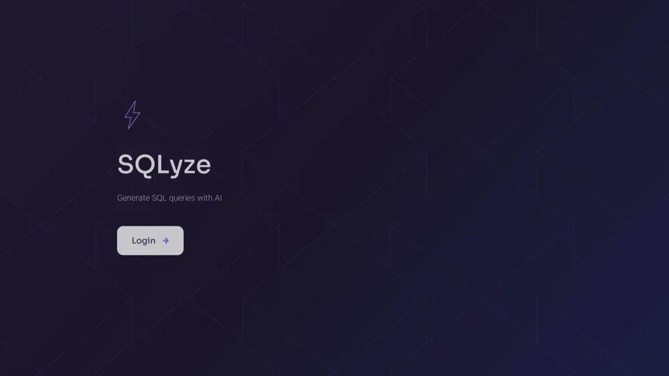 SQLyze – Generate SQL queries with AI for Free