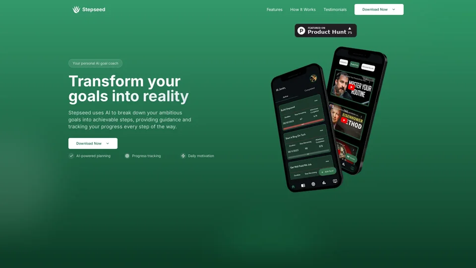 Stepseed: AI Goal Tracker