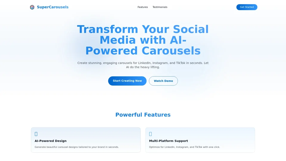 SuperCarousels - Create Stunning Social Media Carousels