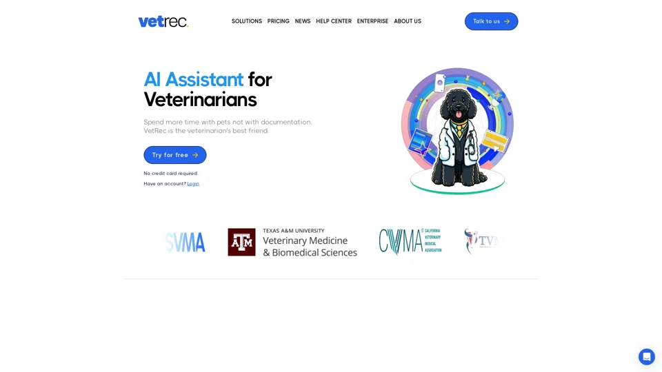 Vet AI Scribe |  VetRec - AI Powered Veterinary Clinical Notes
