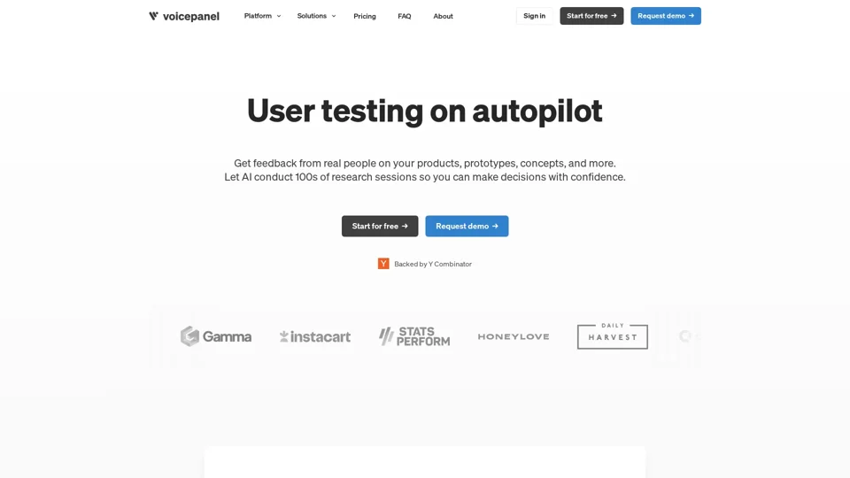 Voicepanel | User research on autopilot