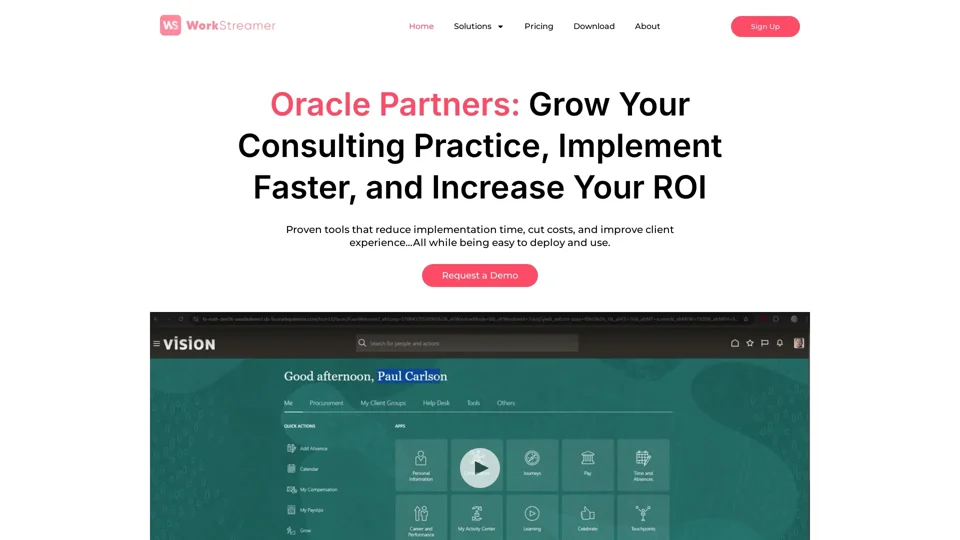 Accelerate Your Oracle Implementations - WorkStreamer