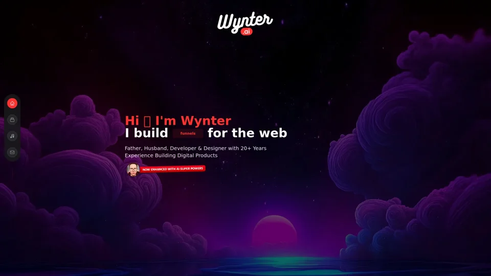 Wynter.ai - 20+ Years Experience Building Web Apps Online - Now Enhanced
      with AI Super-Powers! Super-Powers!